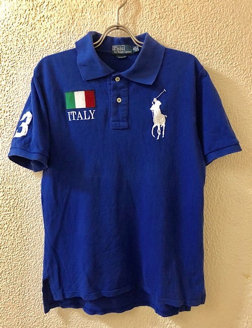 Polo Ralph Lauren Shirt Italy Custom Fit Big Blue LAUREN RALPH FIT 