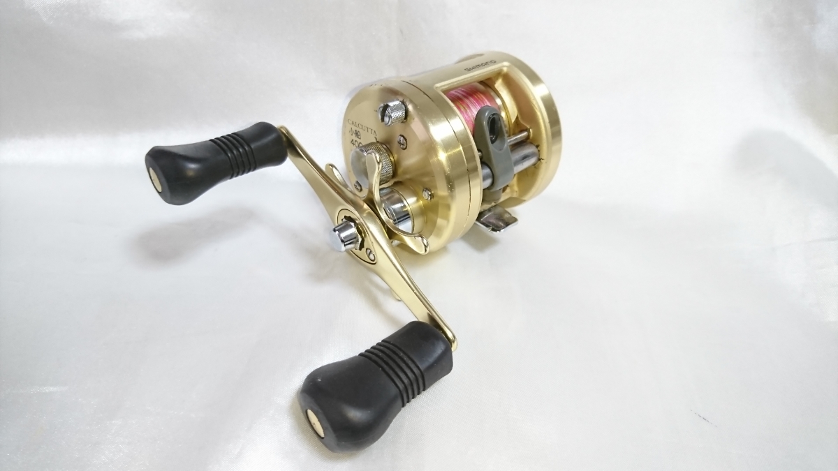 Shimano CALCUTTA 小船４００　　　　　　　　シマノ　カルカッタ 日本製】SHIMANO(シマノ)CALCUTTA(カルカッタ)400 小船 ダブルハンドル