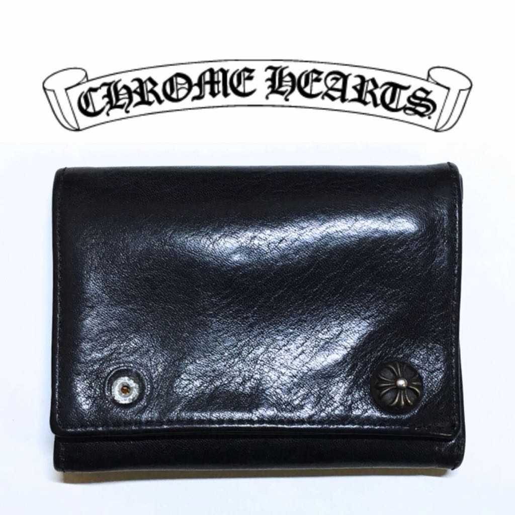 豊富な，安い 定価14 9040円 エコリング購入 各種ギャランティ原本付き クロムハーツ 3フォールド レザーウォレット CHROME HEARTS 財布 革 SV925(財布)｜売買されたオークション情報、yahooの商品情報をアーカイ 服飾小物