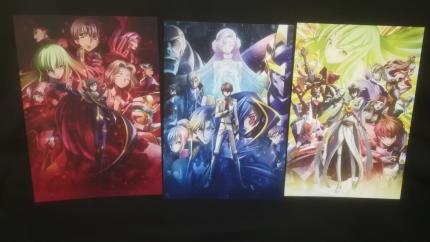 S２　全3種類 フルセット 劇場版 コードギアス 反逆のルルーシュ Ⅲ 皇道 5週目入場者特典 招待状 来場者特典 映画 興道　叛道　皇道ver.