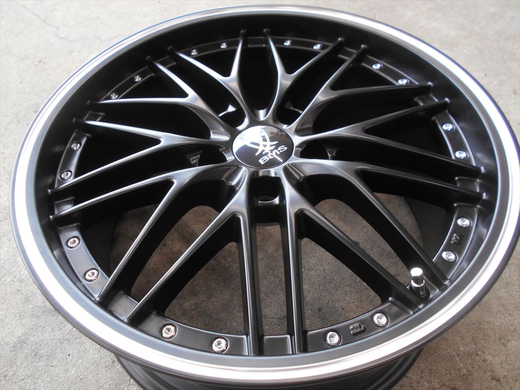 ◆BMS X003◆フラットブラックマシニングリム◆BMW3シリーズ4シリーズなど◆8.5×19 +38/9.5×19 +40 5H120 72.6φ F30 F31《246》