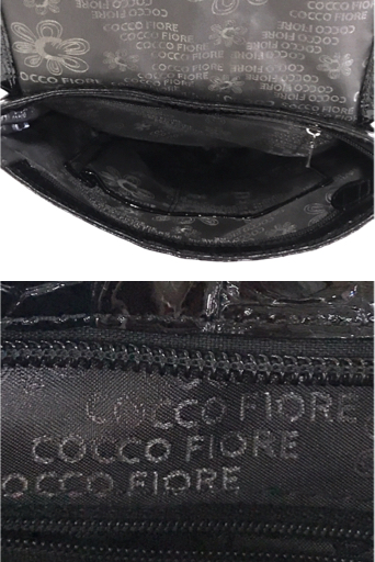 コッコフィオーレ COCCO FIORE リュックサック バッグ クロコ型押し  