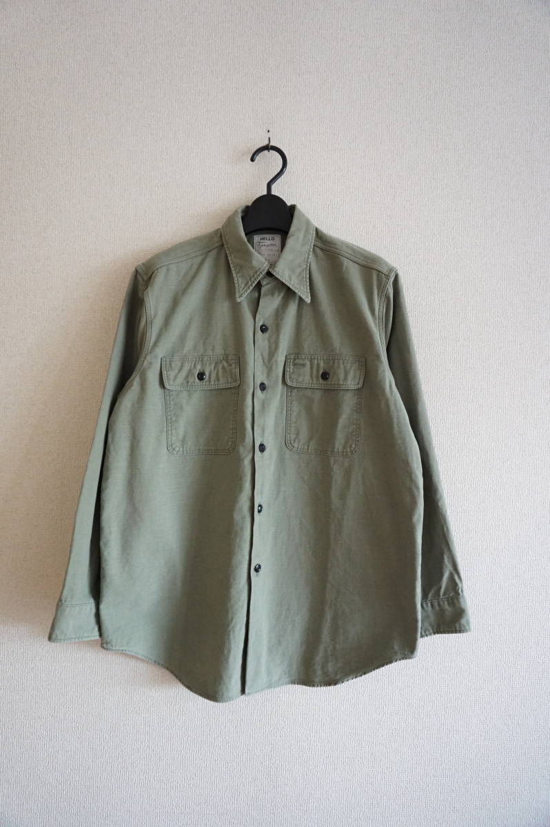 美品 MADISON BLUE HAMPTON バックサテンミリタリーシャツ ブラウス