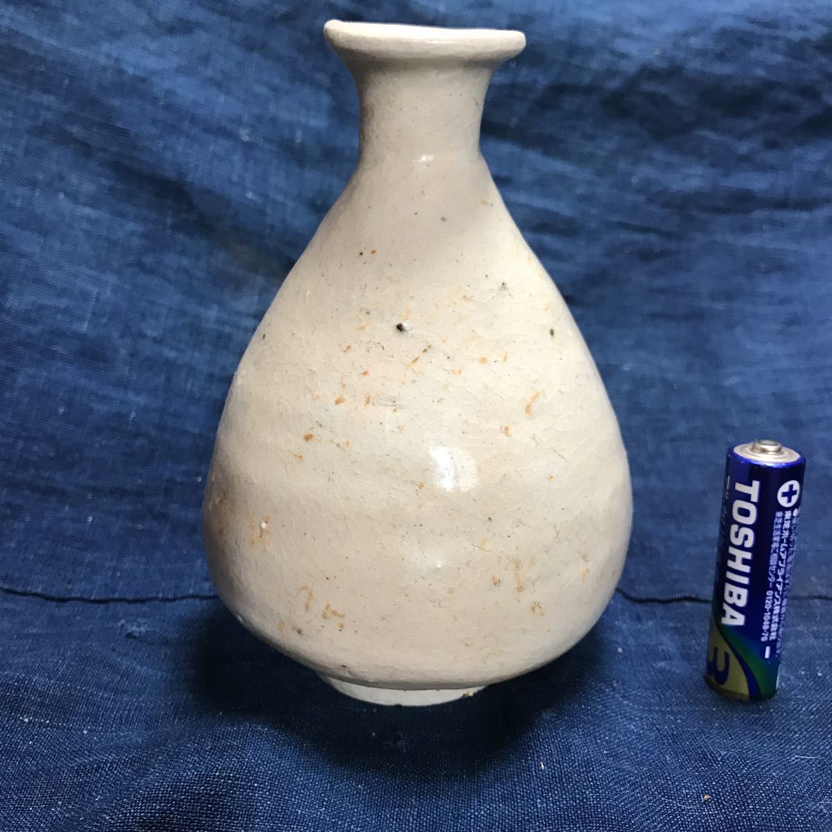 李朝 白磁徳利 高さ約12.5cm 口径約1.3cm 容量約200ml 【公式通販】