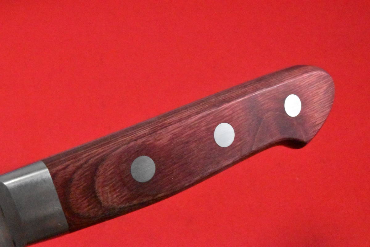本職用 牛刀 「月山義高 作」 鍔付 INOX 240mm 牛刀 月山義高刃物