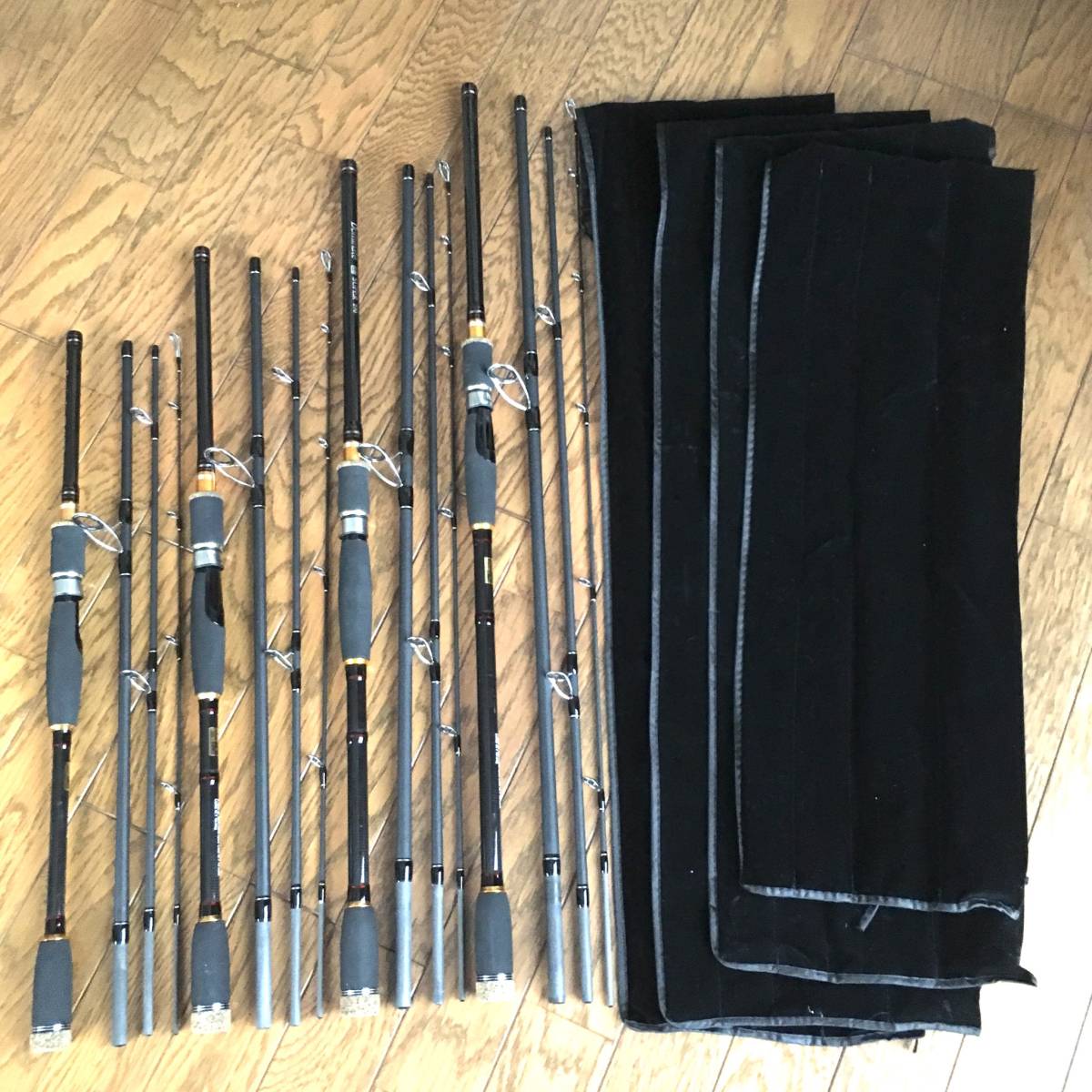 ルアーロッド 7本セット まとめ売り 7フィート スピニングパックロッド | ライトショアジギングロッド