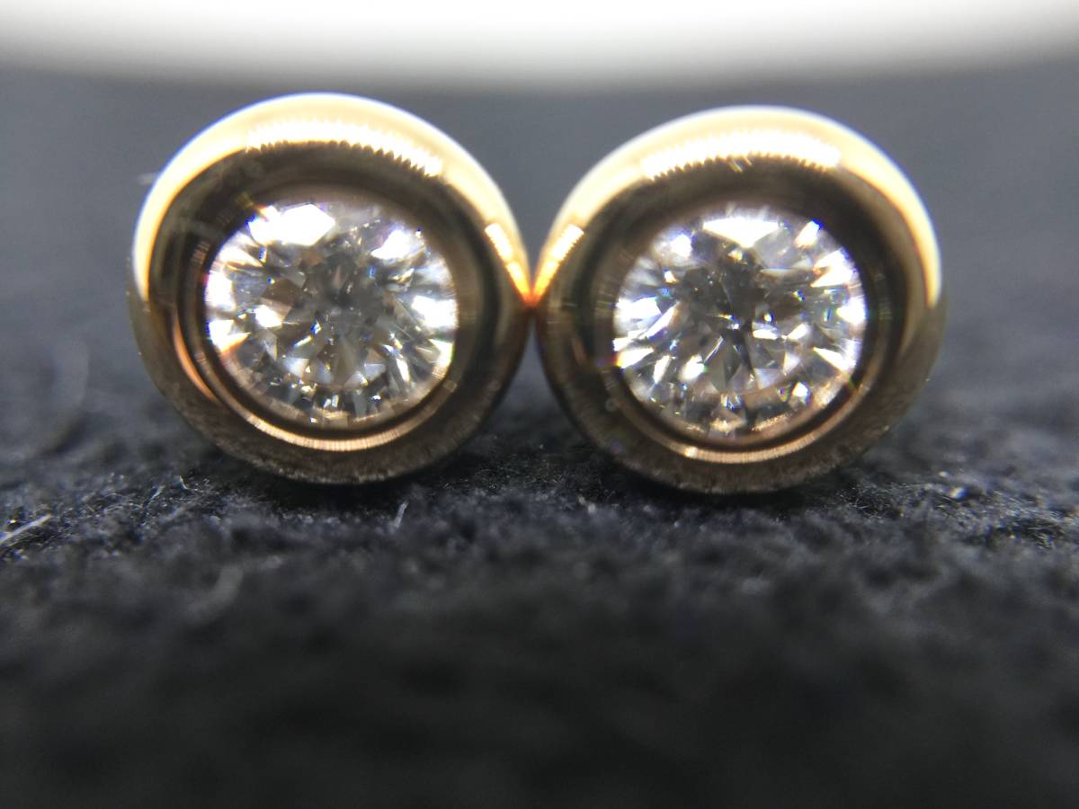 未使用☆0.20ct☆Tiffany&Co. 大粒 ダイヤモンド バイザヤード ピアス 