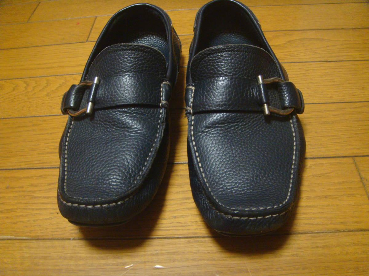 used品☆紺色ローファー　サイズ７.5 ￥１００スタート！！ KENFORD ローファー NAVY -ネイビーローファーの中古品・新品 2026年最新Yahoo!オークション 学生