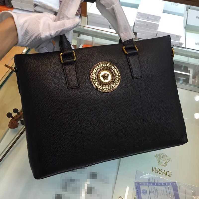 限定SALE，安い VERSACE ヴェルサーチ ブリーフケース ビジネス ブラック メンズ 高品質(ブリーフケース、書類かばん)｜売買されたオークション情報、yahooの商品情報をアーカイブ公開 - オークファン ブリーフケース、書類かばん