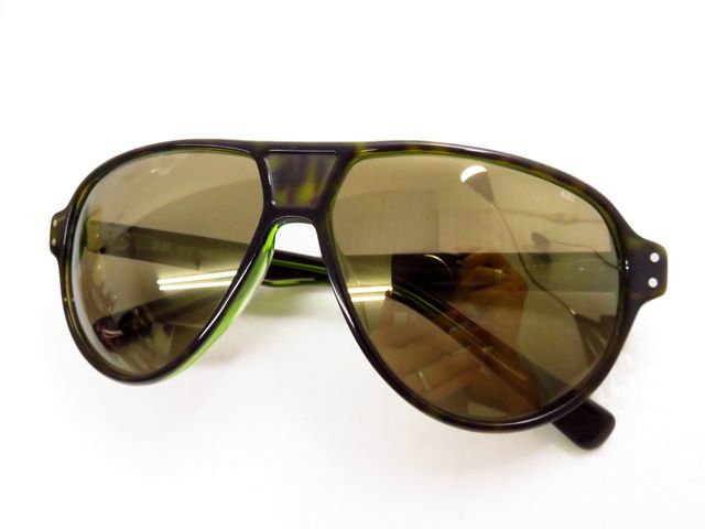 ◆NIKE◆サングラス MDL.235 EV0725 233 61□13-140 37ｇ ティアドロップ ナイキ スポーツブランド べっこう柄 ライムグリーン ブラウン