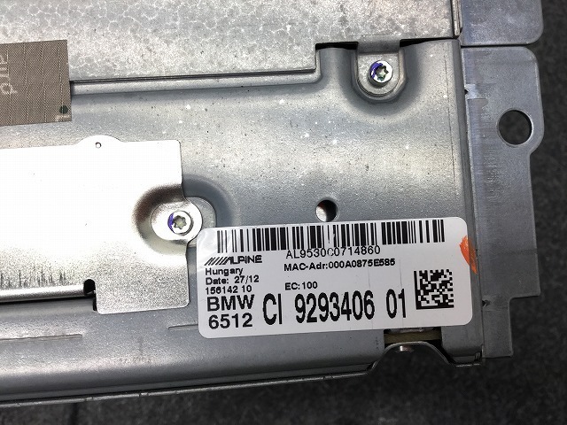 部品 BM030 F25 BMW X3 WY20 X-d 20d 純正 HDDナビ ユニット ◇地図データ