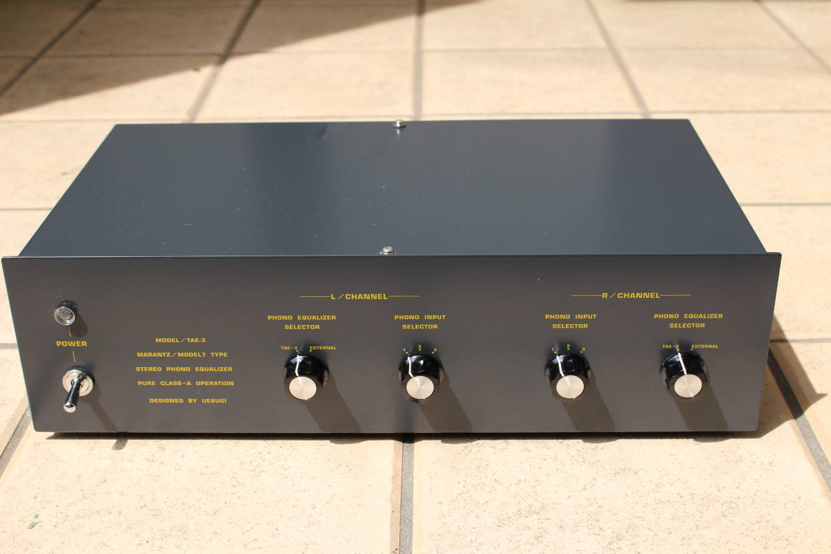TAE－3、TAE3真空管式ステレオフォノイコライザーアンプウエスギ