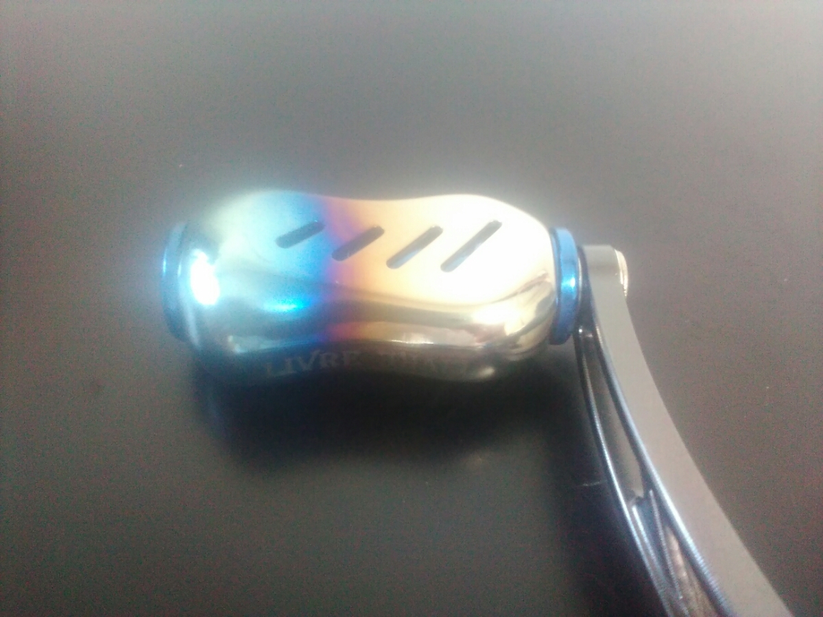 LIVRE★ダイワ用♪WING92☆ガンメタxブルー★リブレ♪オプションノブ