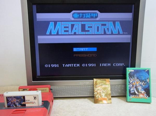 本物保証，爆買い FC ファミコン 重力装甲メタルストーム METAL STORM アイレム IREM タムテックス 箱説付 02(アクション)｜売買されたオークション情報、yahooの商品情報をアーカイブ公開 - オークファン タイトル