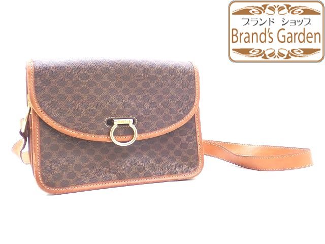 送料込み☆ セリーヌ CELINE ☆ ヴィンテージ ☆ マカダム柄 ロゴ金具