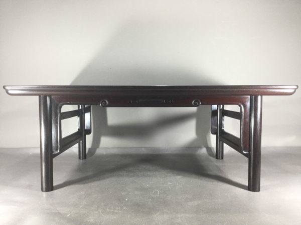 唐木 紫檀 花台 中国美術 飾台 香炉台 透彫刻 高卓 高54cm 盆栽