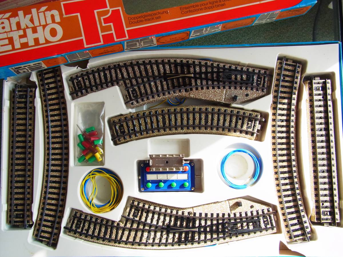 Marklin・メルクリン #5192 T1 拡張ポイントセットと#5203 電動ポイント(L)＋α サービス品のNゲージ・レールセット（完動・良品！） Marklin Set T1 ICE 0 marklin