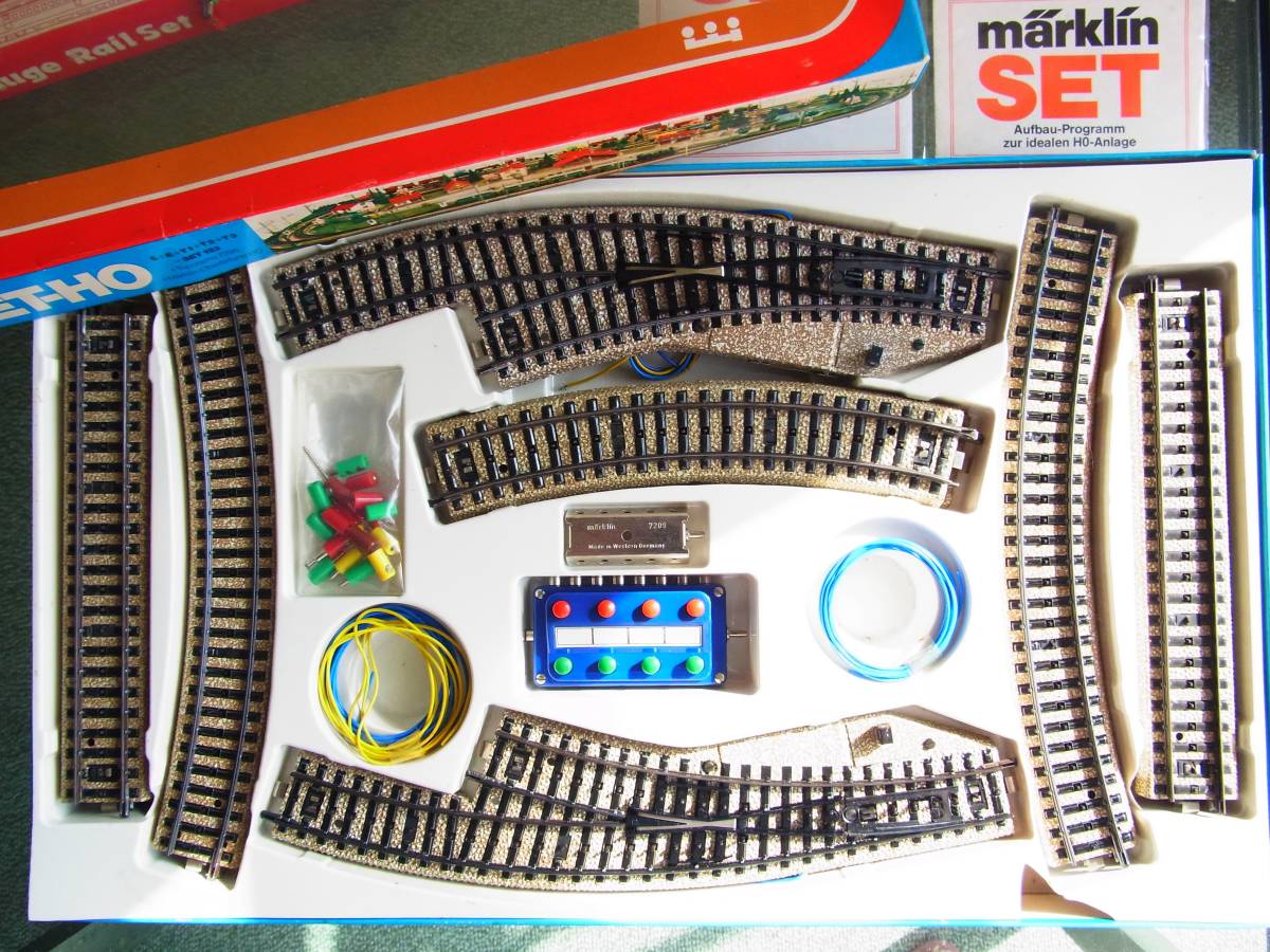 Marklin・メルクリン #5192 T1 拡張ポイントセットと#5203 電動ポイント(L)＋α サービス品のNゲージ・レールセット（完動・良品！） Marklin Set T1 ICE 0 marklin