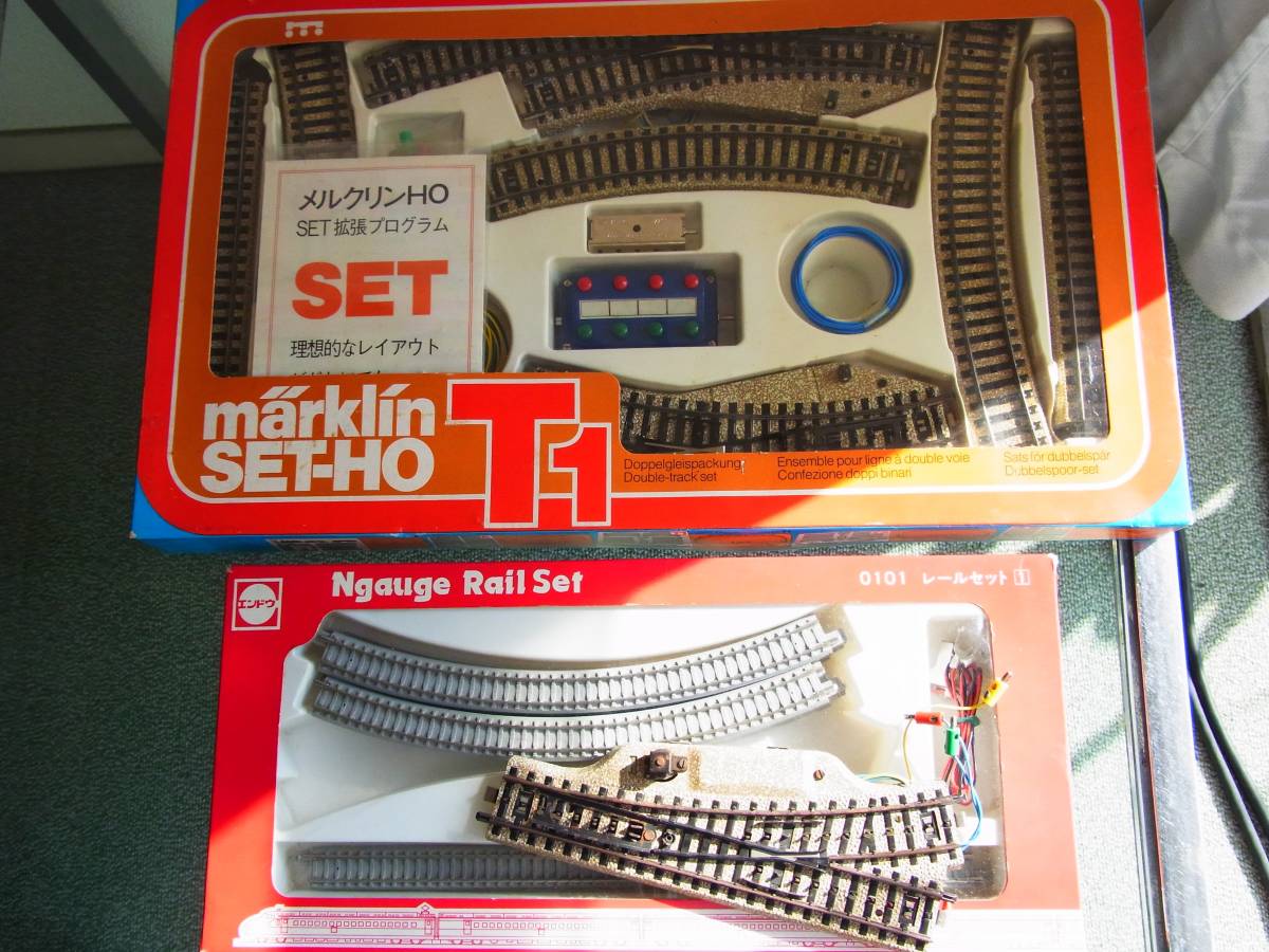 Marklin・メルクリン #5192 T1 拡張ポイントセットと#5203 電動ポイント(L)＋α サービス品のNゲージ・レールセット（完動・良品！） Marklin Set T1 ICE 0 marklin
