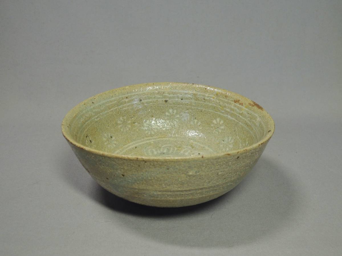 李朝 公式通販 古玩色々』 慶應◇李朝 刷毛三島 茶碗（李朝初期） 李朝