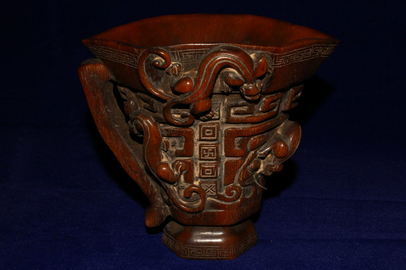 国宝写し 青銅酒器『春秋趙卿鳥尊』 | 希少唐物 貴重 角材