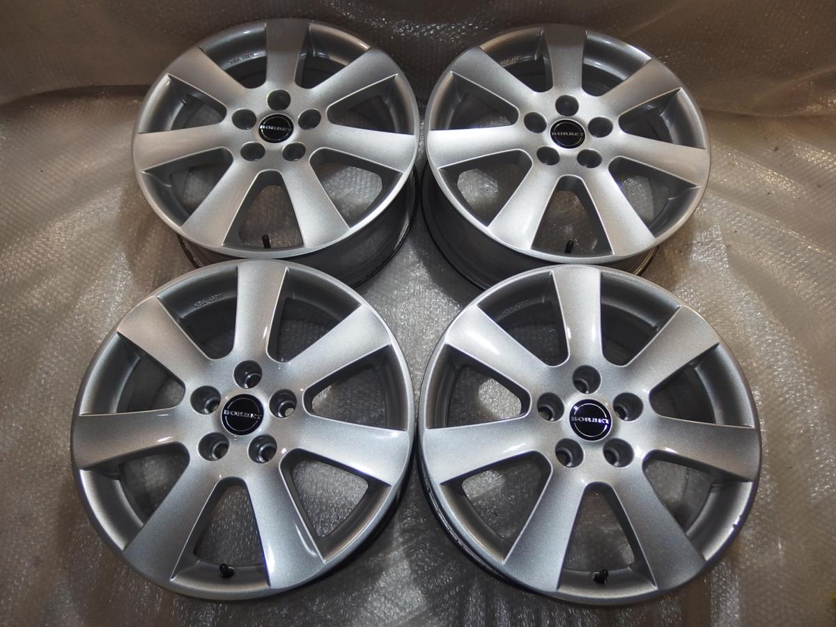 BORBET17インチアルミホイールのみ4本 17x7j+38 5H-112 57.1mm