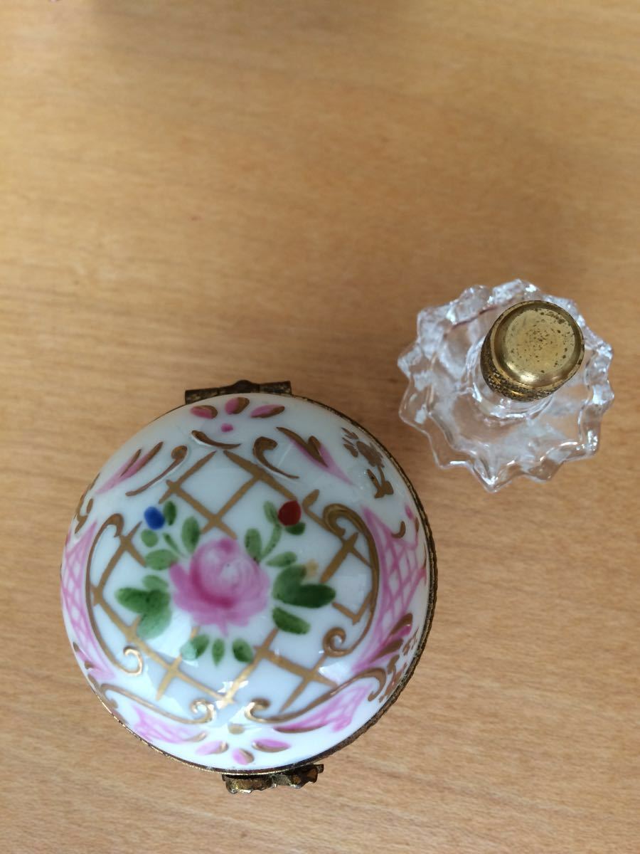 リモージュ 香水瓶容器 LIMOGES Asprey LIMOGES リモージュ 灰皿