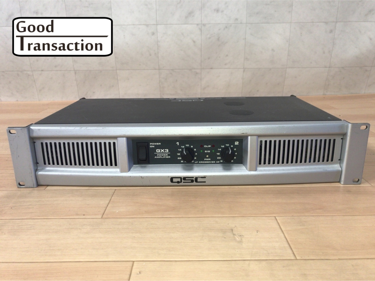 GX3 パワーアンプ - QSC ステレオ 人気 おすすめ 定番 大出力 軽量 
