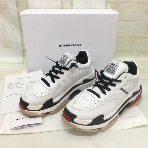 BALENCIAGA スニーカー ホワイト/ブラック 37 最終価格】バレンシアガ
