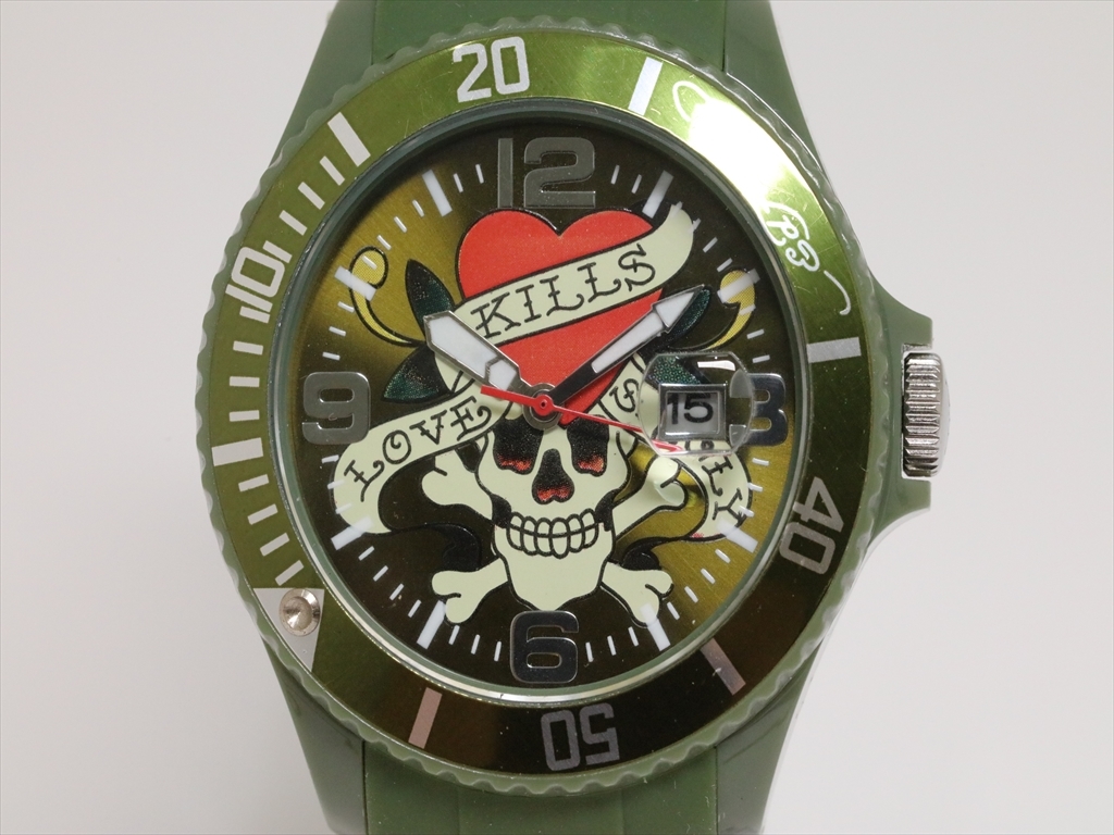 Ed Hardy 掛け時計 頑丈