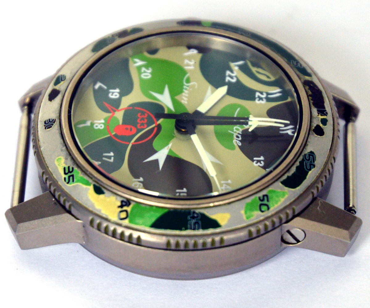 EZM1 Sinn BAPE Chronograph 0 - Shuck RARE SET FULL 503.2223 Camou