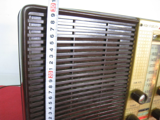 ナショナル 真空管ラジオ UF－785 TM-9☆【通電OK!!】ナショナル