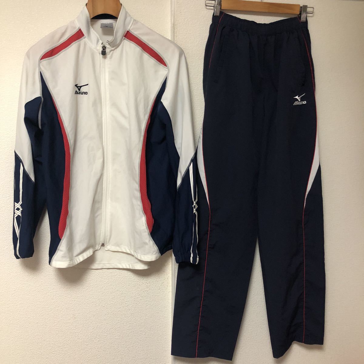 日本製ミズノMIZUNO薄手ジャージ上下セットアップO ミズノ ジャージ 