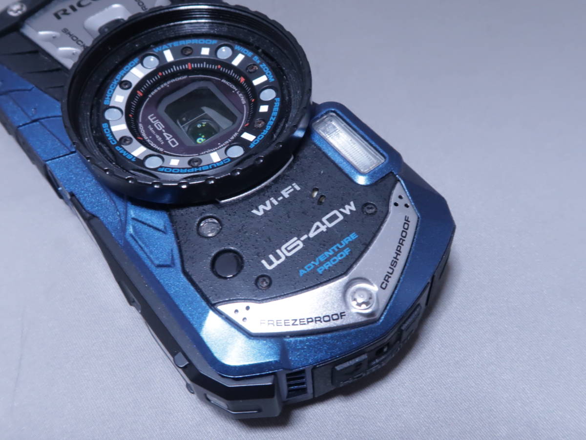 RICOH WG-40W リコー ブルー 防水デジタルカメラ - 価格.com 水中使用
