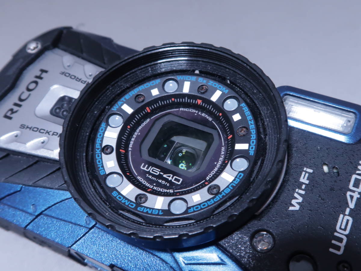 RICOH WG-40W リコー ブルー 防水デジタルカメラ - 価格.com 水中使用