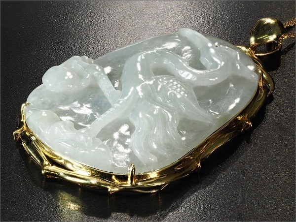 コレクション 【極美】 《82.80ct》 超希少 手彫り 鶴 天然 ホワイト 