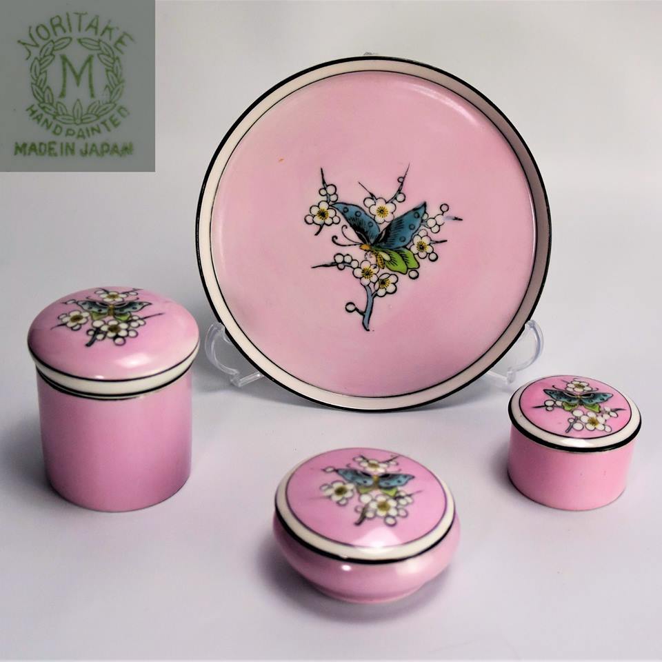  Noritake ノリタケ アールデコ トレイ ミニ ドレッサー セット(オールドノリタケ)｜売買されたオークション情報、yahooの商品情報をアーカイブ公開 - オークファン オールドノリタケ