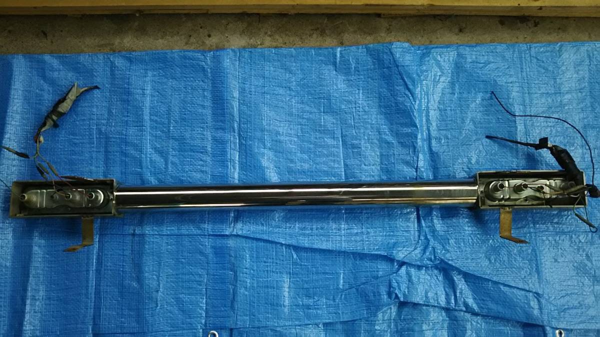 JA11 ジムニー ステンレス リヤバンパー メーカー不明 中古品 ランプ