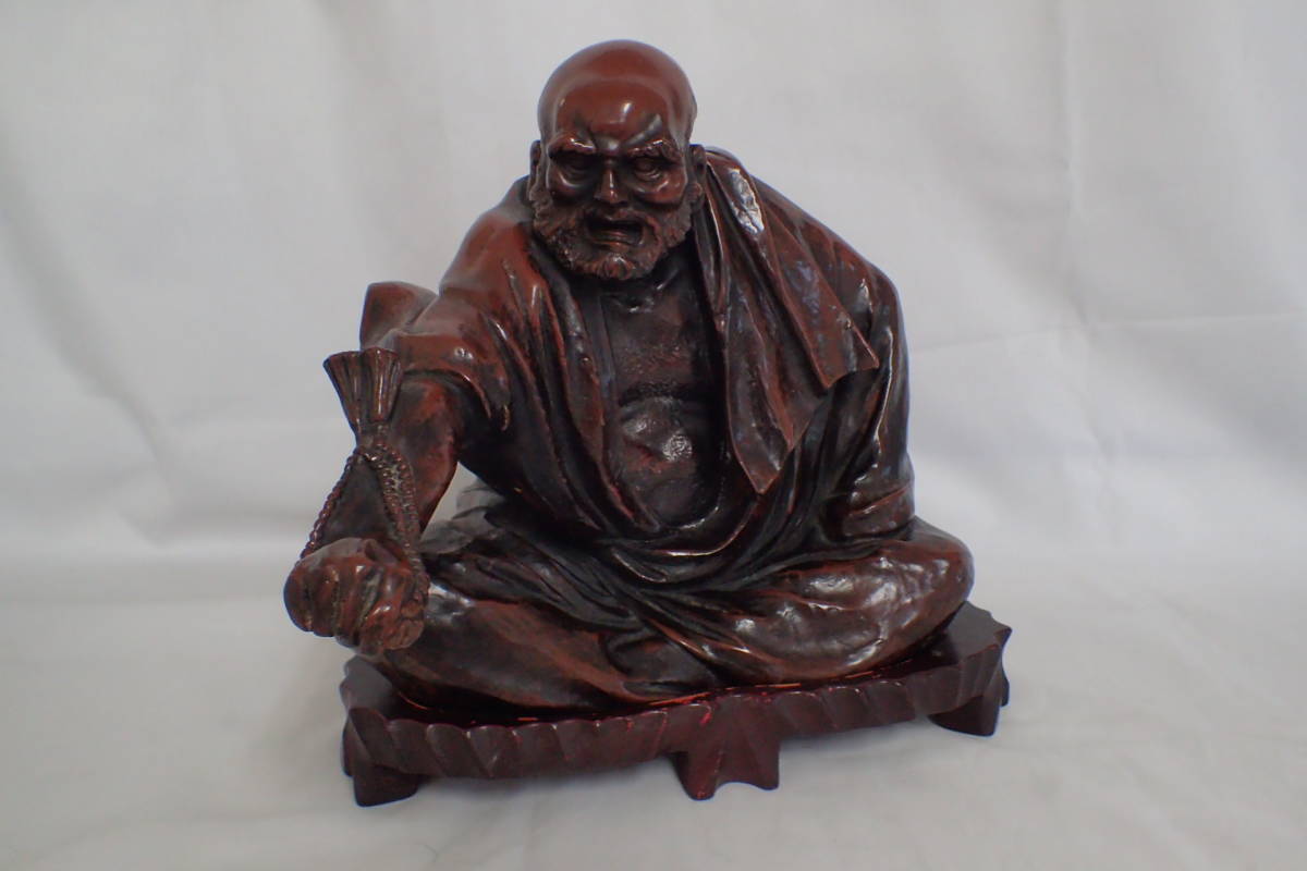 へ116 達磨大師 喝 置物 坐禅 坐像 木彫 彫刻 縁起物 木工 竹工芸 売買されたオークション情報 Yahooの商品情報をアーカイブ公開 オークファン Aucfan Com