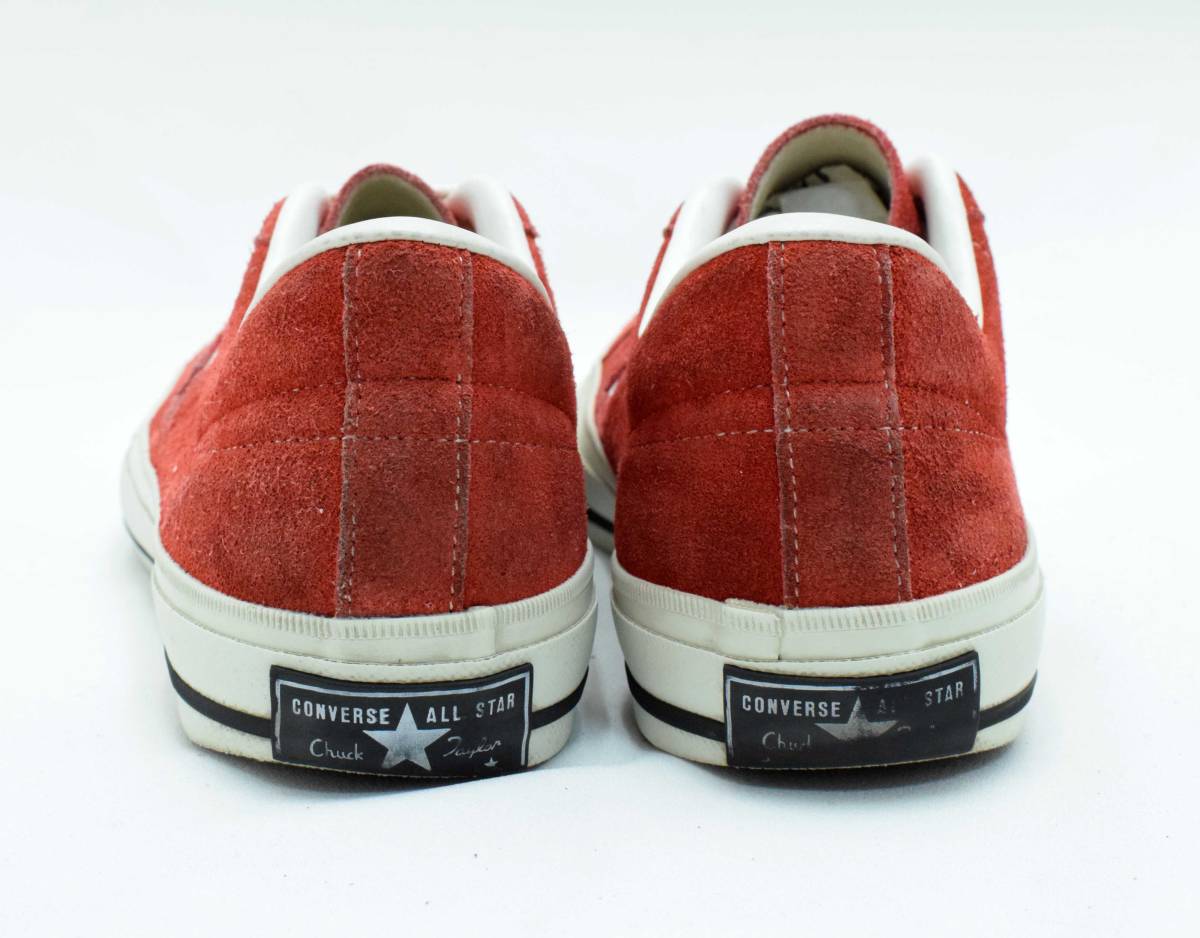 日本製 CONVERSE コンバース ONE STAR ワンスター 赤スエード US8 26.5 