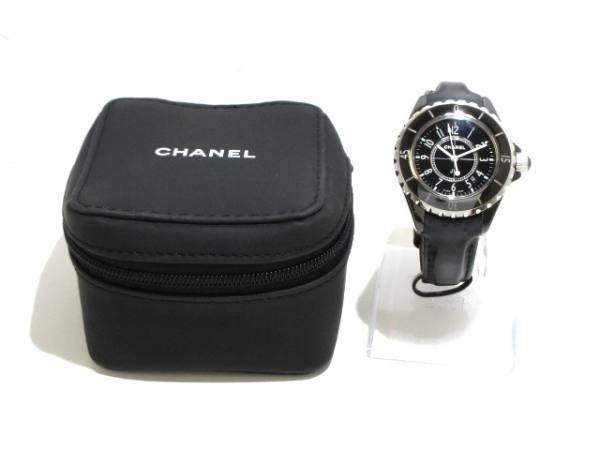 CHANEL(シャネル) 腕時計□美品 J12 H0680 レディース セラミック/革