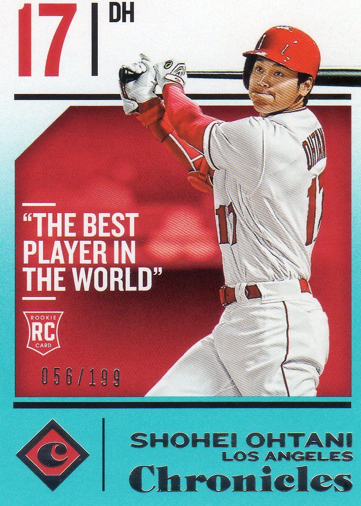 2018 panini 大谷翔平　【RC】　ルーキーカード 大谷翔平 2018 Panini Chronicles ルーキーカード RC #1｜Yahoo!フリマ