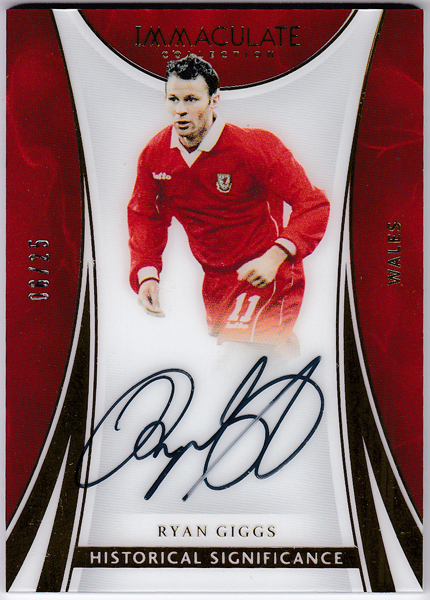 Ryan Giggs 2017 Panini Immaculate Collection Soccer Historical