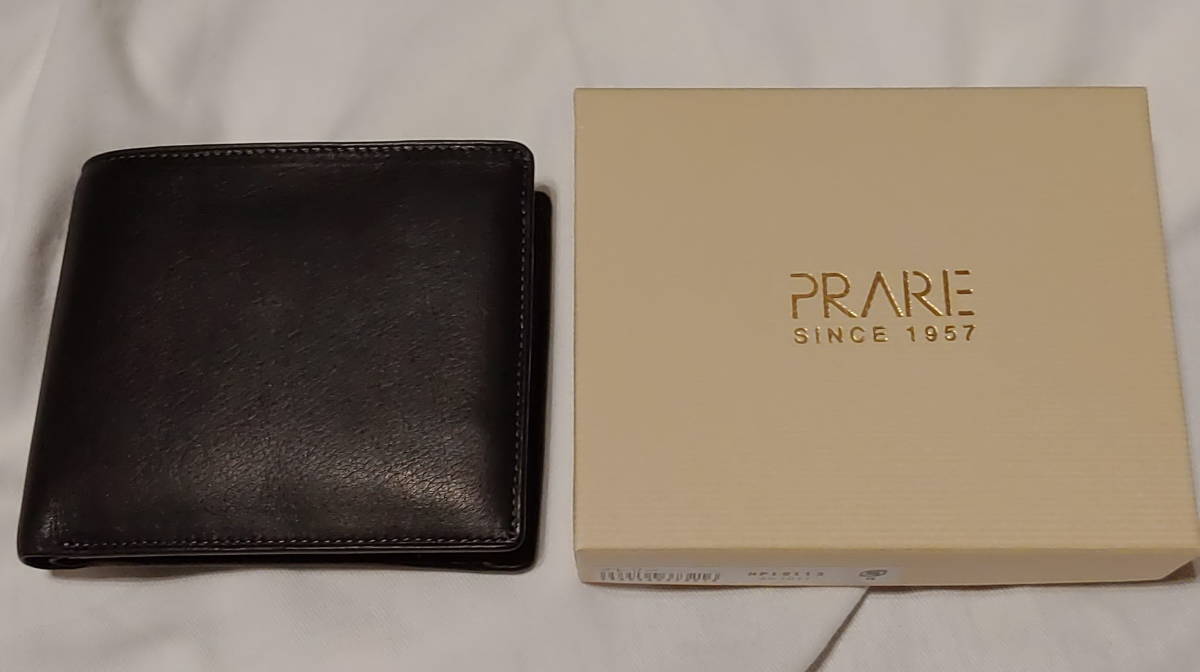PRAIRIE 0 ベビースキンキップ | プレリー 二つ折り財布 メンズ 本革 [プレリー] 長財布 プレリー財布 「プレリー1957」 イタリアン キップ クロ Clothing
