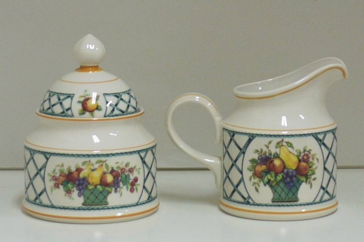 ビレロイ&ボッホ シュガーポット&クリーマー VILLEROY&BOCH 