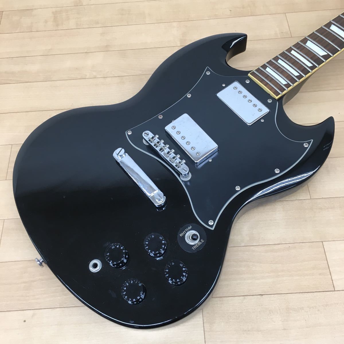 要説明確認！PhotoGenic　SGタイプエレキギター、他 G□ 【ジャンク】 Photogenic エレキギター SGタイプ (OKMY18G) エレキ