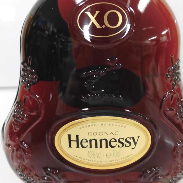 ヘネシー XO 黒キャップ クリア 3本セット 700ml 箱付