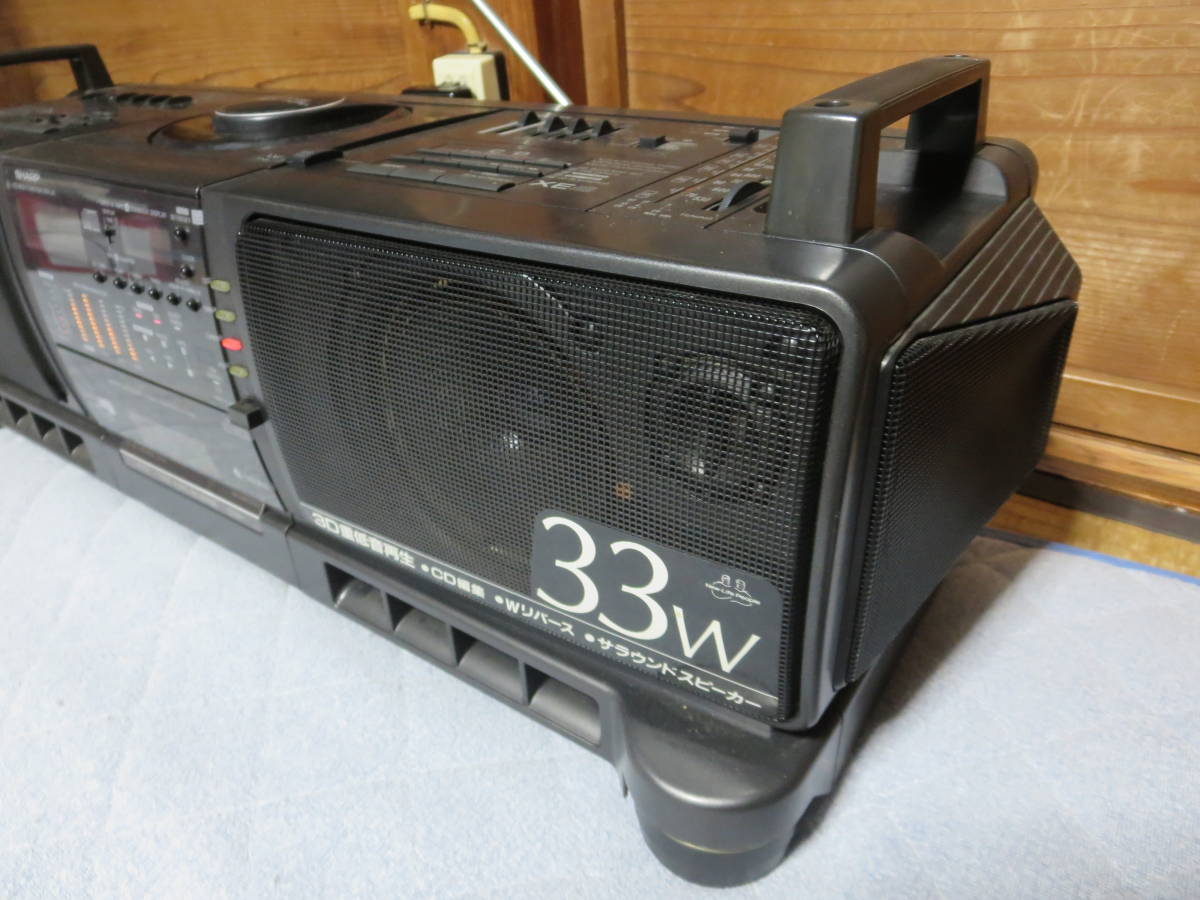 SHARP CDラジカセ QT-73CD ステレオダブルカセット ジャンク シャープ