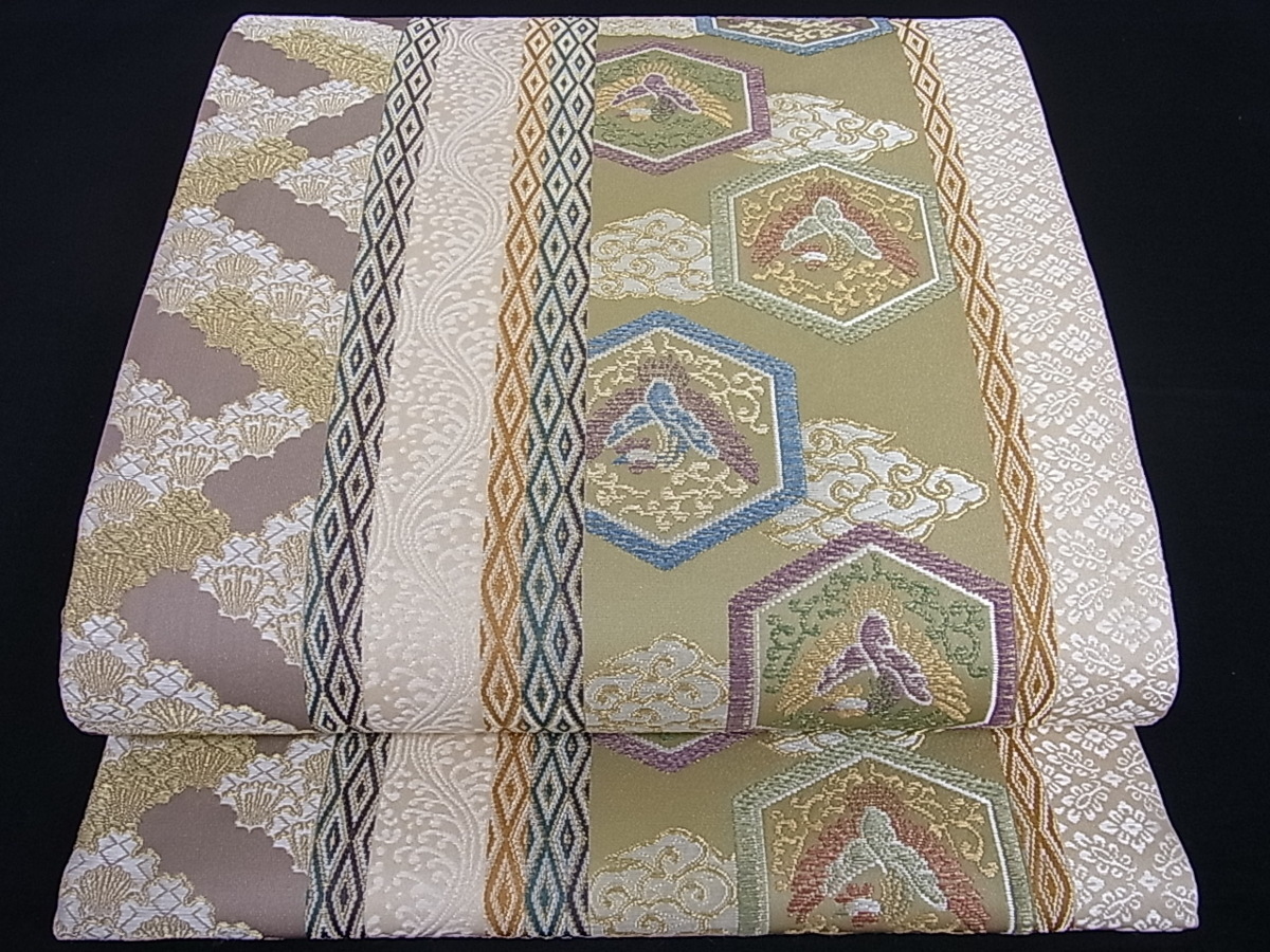 超激得，限定SALE ヤフオク ベストストア受賞店 花美人着物 極上 伝統工芸士 紙谷俊雄 御倉唐組 六通柄袋帯 金糸 上代28万 逸品 ｇ926(未仕立て)｜売買されたオークション情報、yahooの商品情報をアーカイブ公 未仕立て