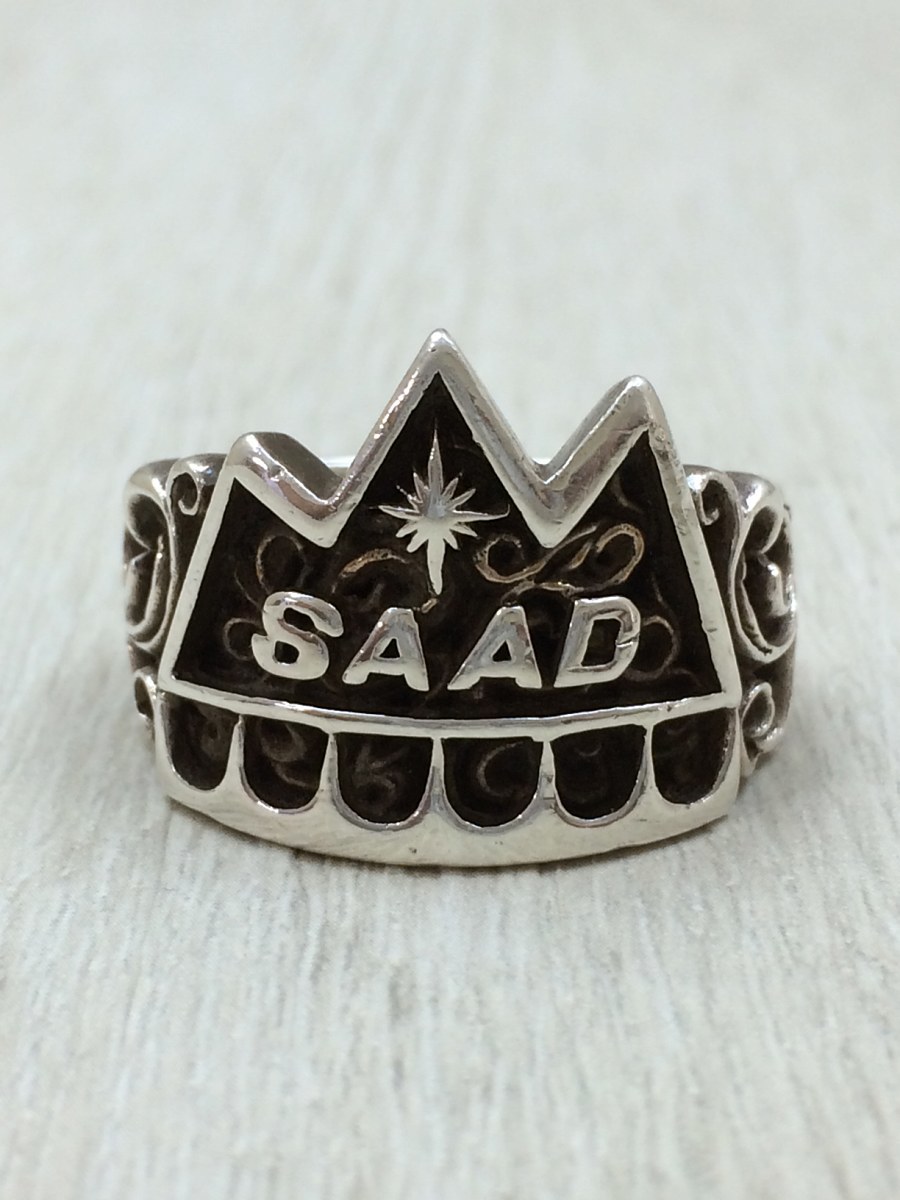 SAAD◇SAADロゴリング/SV925/23号 研磨済サードSAADシルバー925